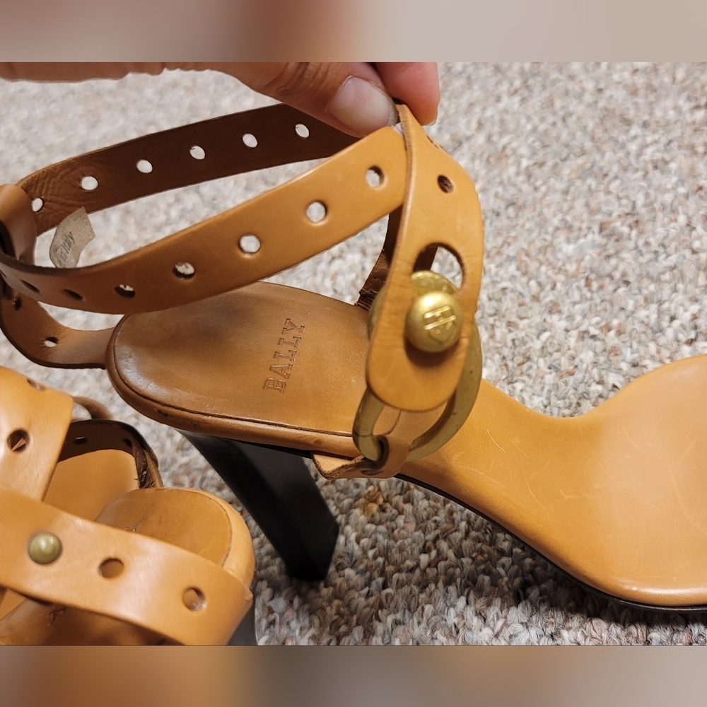 Bally Vintage strappy sandal heels - Picture 7 of 12